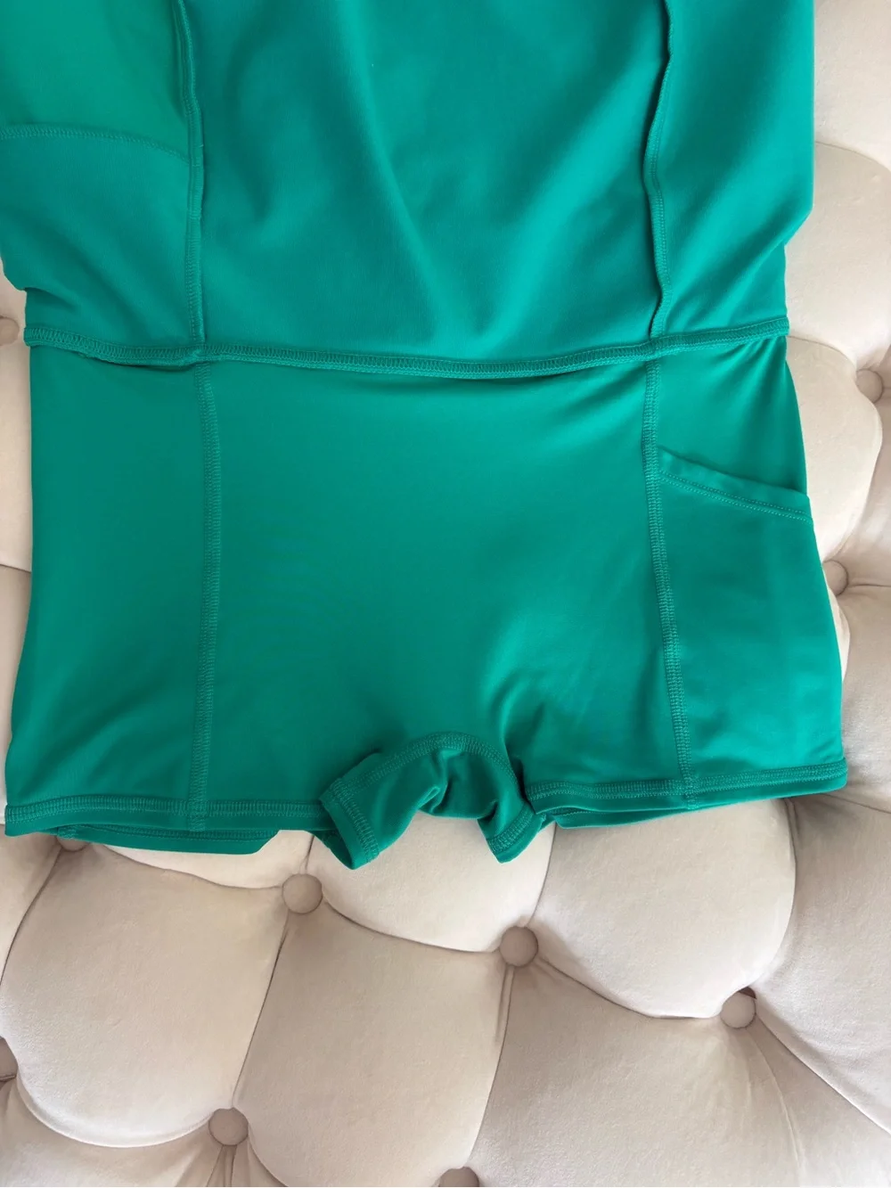 ALO Yoga Teal Athletic Mini Skort with Side Pocket